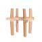 Indoor pine adjustable cross frame modern simple flowerpot support balcony plant frame telescopic flowerpot holder