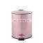Household  customized color stainless steel soft closing 5L round trash can soft close pedal bin in stainless steel