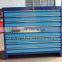 blue color car repairing tool box with drawers