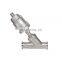 Sanitary Tri-Clamp Angle seat Valve with Stainless Steel Pneumatic Actuator