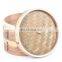 High Quality 10 Inch Bamboo Steamer with Steel Rings for Cooking steamer basket