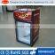 Mini table top beverage cooler display refrigerator showcase