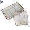 High Quality Wholesales Stainless Steel Woven Mesh Basket With Handle For Goods Storage