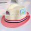 wholesale summer sun hat for children Jazz fedora cowboy fedora hat fedora straw hat children