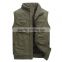 2015 Hot sale USA casual multi pocket men's cotton vest