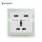 New Design 13a Multi Function Electric Wall Socket With Indicator Light