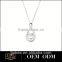 925 silver smooth Drops pendant for tibetan ghau pendant