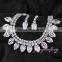 Wholesale women cubic zirconia bridal jewelry set