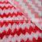 african fabric red and white striped plush fabric