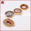 Fashion jewelry large geode slice necklace druzy connector wholesale jewelry