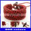 fashion custom red rope lucky bracelet