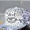 Cartoon graffiti eyes flat-brimmed hat