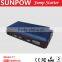 sunpow 12000mah multi-function 12v car jump starter portable power bank with solar panel in car accessories