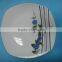 Food Ceramic Platter For Children/Porcelain Round Dinner Plate Set/High Quality Cheap Porcelain Candy Dish For Kids
