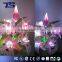 High Quality Floor Color Change Fiber Optic Big Flowers With High Metal Pot for Festive and Party and Home Decoration