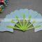 custom colorful polypropylene PP plastic foldable fan folding hand fan for advertisement promotion