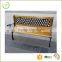 Five hard wooden slats and cast iron legs used for ourtdoor durable strong sturdy patio park bench                        
                                                                                Supplier's Choice