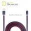 real leather MFi braided cable for iPhone 6 Plus / 6 / 5S / 5C / 5