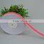 Supply 12mm 1/2inch pink white color printed grosgrain ribbon for gift box decoration craft kids bow
