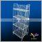 China supplier high best selling good quality durable table counter metal wire wine bottle antique decorative glass wall shelf