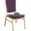 Modern Stackable Wedding Party Decoration Metal Aluminum Hotel banquet hall chairs