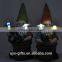 Garden Elves water the flowers figurine with Solar lawn lamp decorative