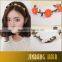 2016  New Premium Wholesale Products Bohemian Headband Rose Flower Braided Leather Elastic Hairband