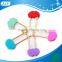 AJF New Arrival Only Manufacturer Long Hook Colored Aluminium Double Heart Hanging Love Wedding Lock