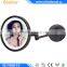 ORB Black Round LED Mirror Rectrable Wall Decorative Smart Mirror
