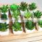 Potted green bonsai tree mini table artificial plant