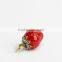 2016 new arrival metal enamel pendant strawberry