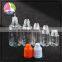 trade assuranc 10ml PE empty E-juice liquids clear plastic dropper bottle with tip and tamper proof with childproof cap