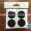 Round shape pu gel sticky pad adhesive wool felt pads for furniture protection