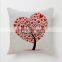 Colourful spring tree pattern 18 inch pillow covers washable