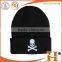 2016 wholesale fashion black bennie hat with custom logo