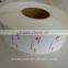 2015 Cheap custom roll white self adhesive thermal paper barcode label