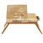 beautidul pattern 100% Bamboo Portable Laptop Desk/Table Foldable Breakfast Serving Bed Tray w' Tilting Top/Drawer                        
                                                Quality Choice
