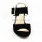 XG97 Women Sandal Leather PU strap with Buckle Block Heel Women sandal in Summer