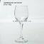 transparent and elegant glass goblet