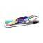 Mini Straight with Curved Tip Eyelash Extensions Tweezers Set In Multi-Color/Rainbow Plasma Coating