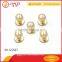 China supplier gold metal ball shaped bead rivet for clothes/handbag