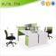 Sunshine furniture aluminium panel office partition half glass 6 person workstation with mobile pedestals
