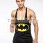 Men Superman/Bat-man/ Spiderman/Captain America Sleeveless T Shirt Bodybuilding gym Tank Top Muscle Compression Vest