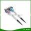 Colorful Stainless Steel Mosaic Glass LED Solar Light Garden Stake Yard Lawn Lamp