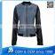Design Women Jacket, Denim Jacket Leather Sleeves
