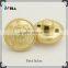 fashion shinning gold metal coat sewing button
