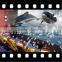 Factory produce 5d 7d 9d cinema with exciting roller coaster movies, wind effects, left,right,up and down