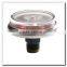 High quality brass back mount fire extinguisher micro pressure gauge