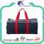 Fashion red handles polyester weekend travel bag high fashion