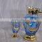 glass silver design water drinware set